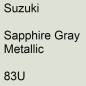 Preview: Suzuki, Sapphire Gray Metallic, 83U.